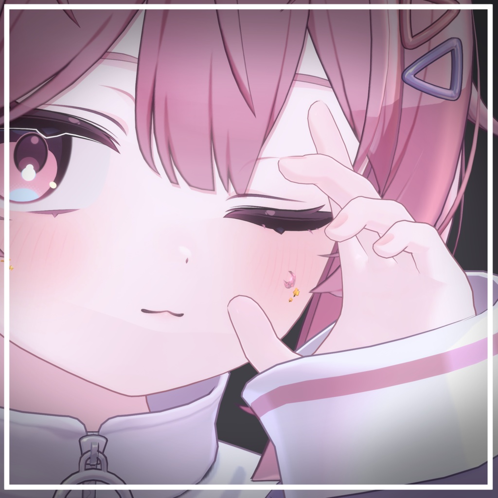 【24アバター対応】星月(Moon&Star)【アバターアクセサリー】