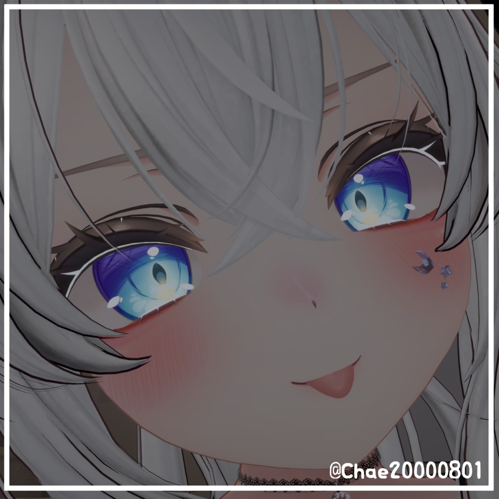 【19アバター対応】星月(Moon&Star)【アバターアクセサリー】