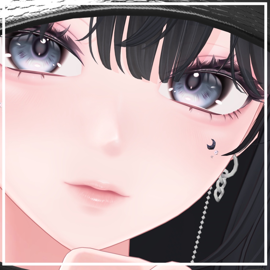 【35アバター対応】星月(Moon&Star)【アバターアクセサリー】