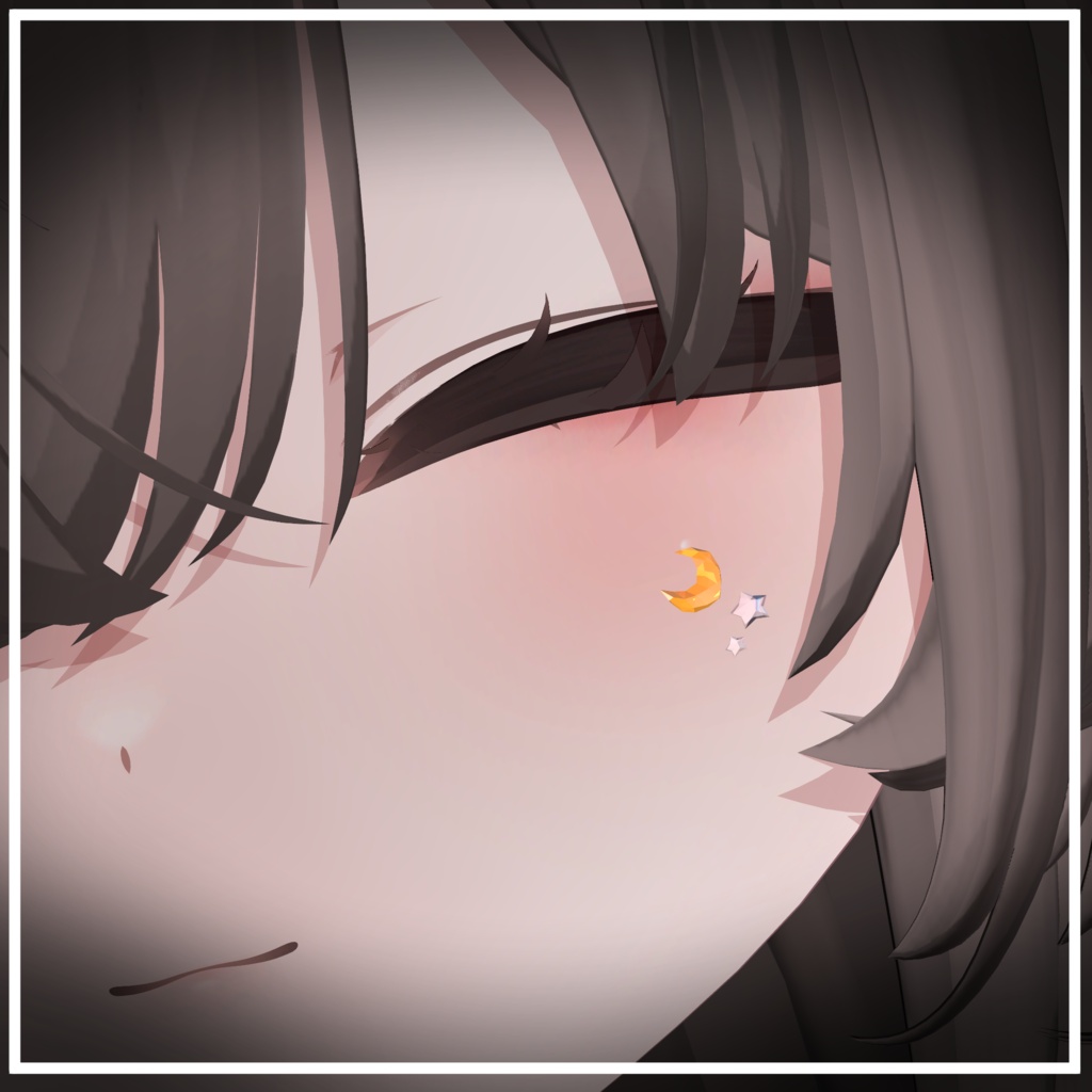 【41アバター対応】星月(Moon&Star)【アバターアクセサリー】