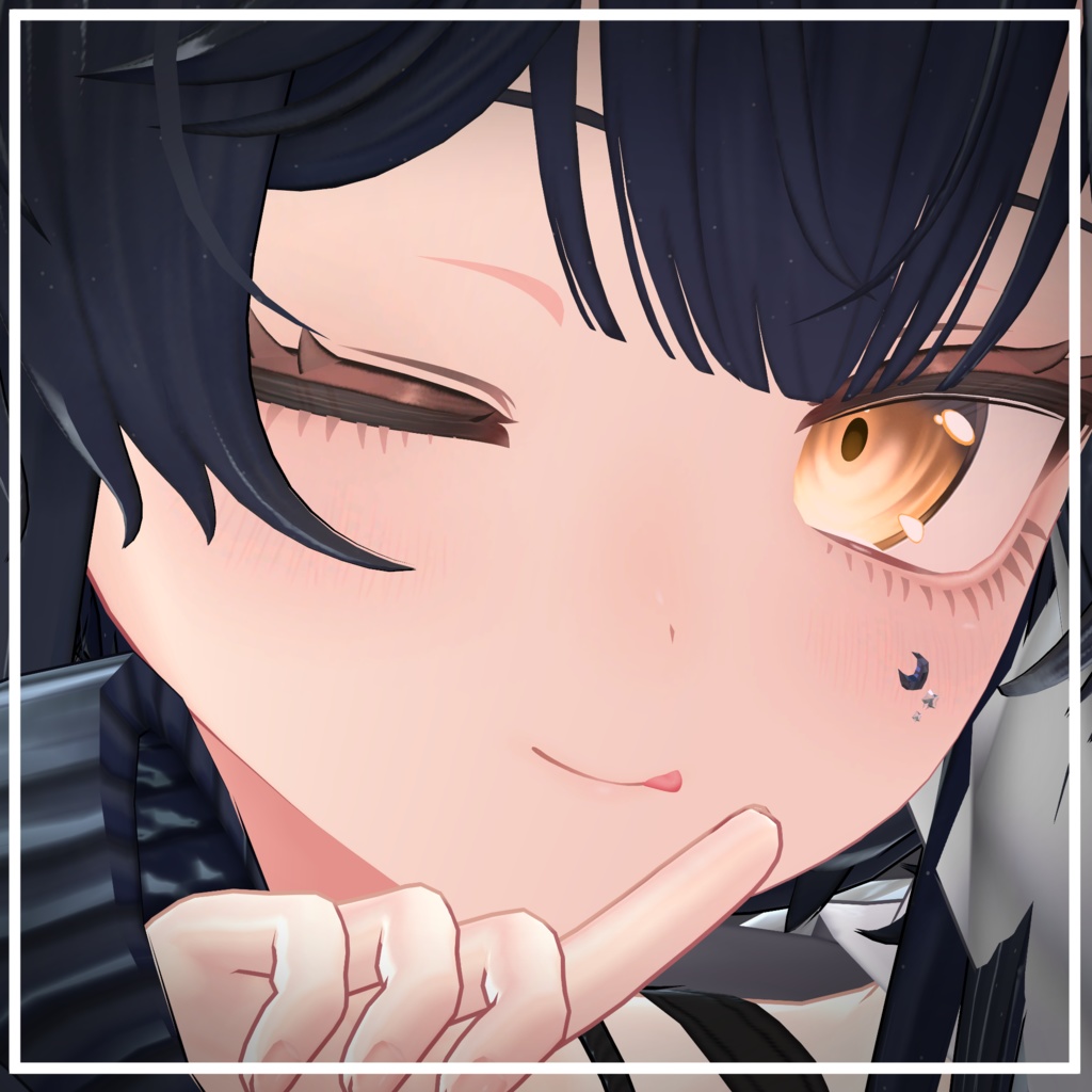 【28アバター対応】星月(Moon&Star)【アバターアクセサリー】