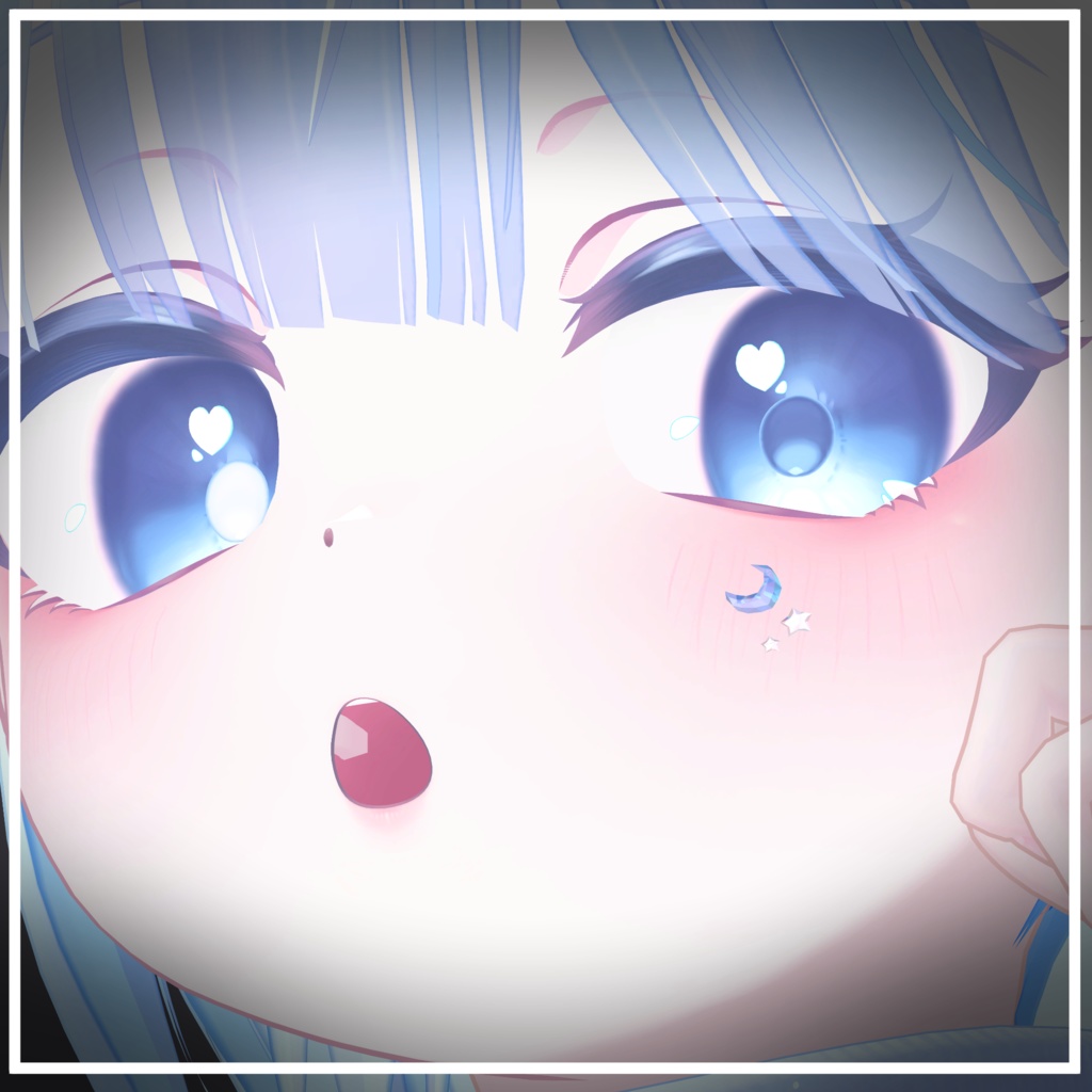 【19アバター対応】星月(Moon&Star)【アバターアクセサリー】