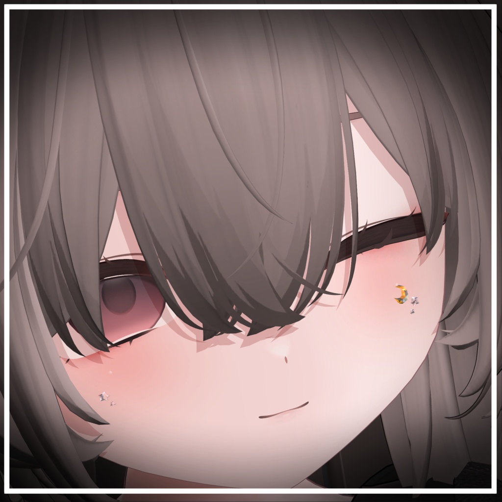 【41アバター対応】星月(Moon&Star)【アバターアクセサリー】