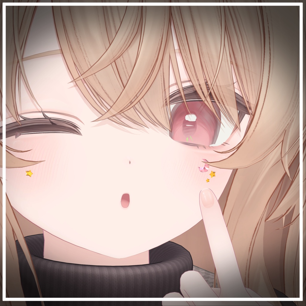 【19アバター対応】星月(Moon&Star)【アバターアクセサリー】