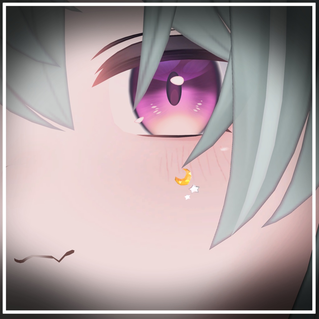 【43アバター対応】星月(Moon&Star)【アバターアクセサリー】