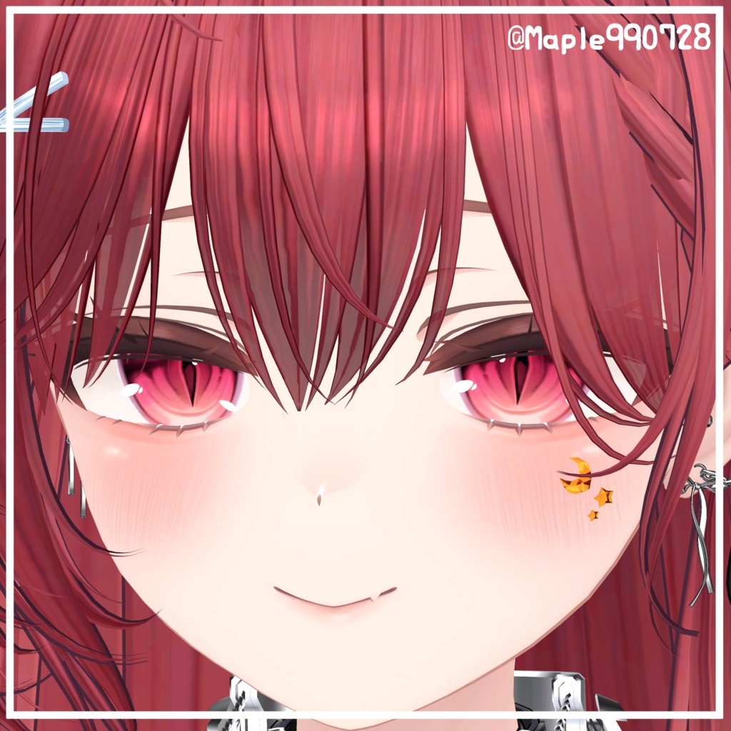 【19アバター対応】星月(Moon&Star)【アバターアクセサリー】