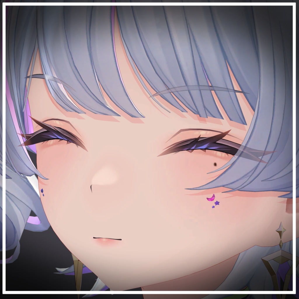 【43アバター対応】星月(Moon&Star)【アバターアクセサリー】