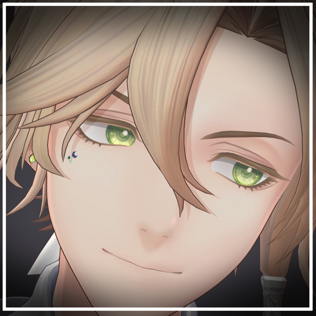 【49アバター対応】星月(Moon&Star)【アバターアクセサリー】
