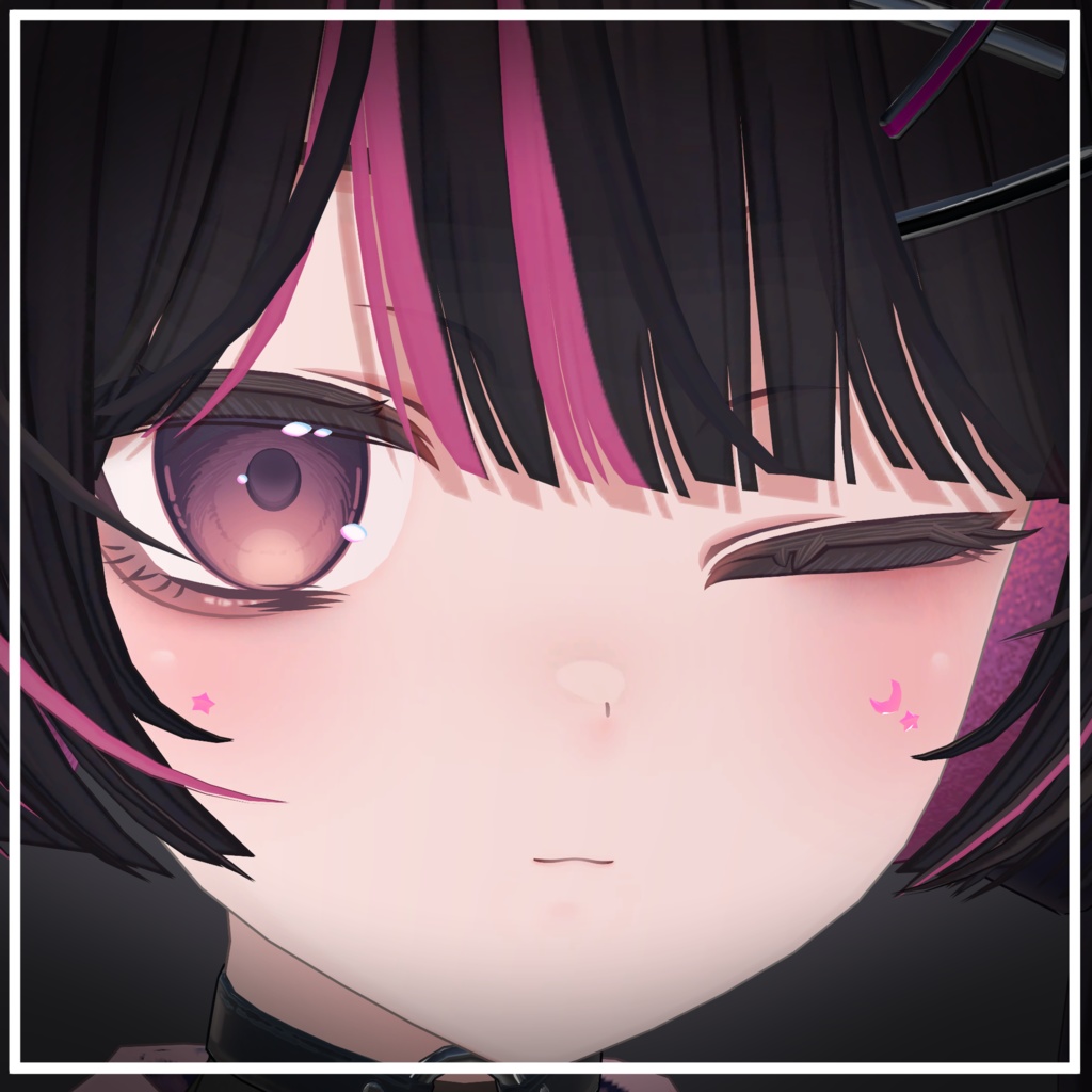 【24アバター対応】星月(Moon&Star)【アバターアクセサリー】