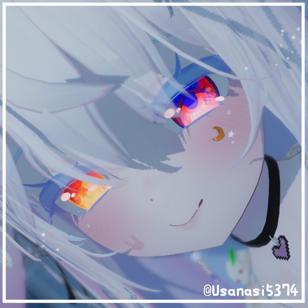 【19アバター対応】星月(Moon&Star)【アバターアクセサリー】