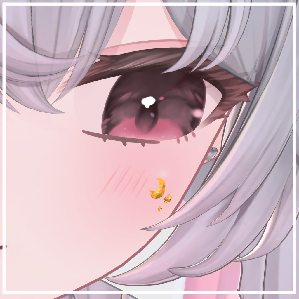 【35アバター対応】星月(Moon&Star)【アバターアクセサリー】