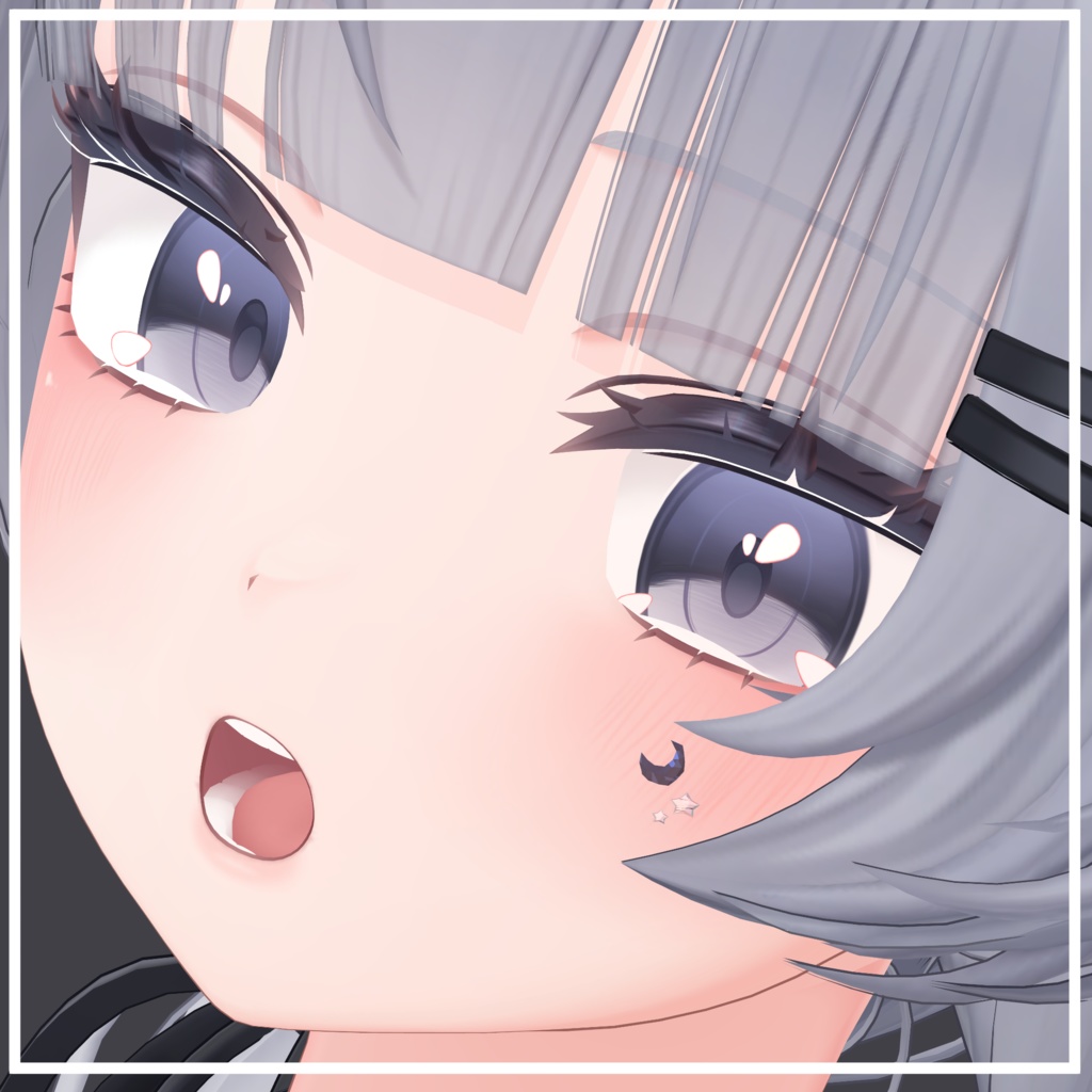 【28アバター対応】星月(Moon&Star)【アバターアクセサリー】