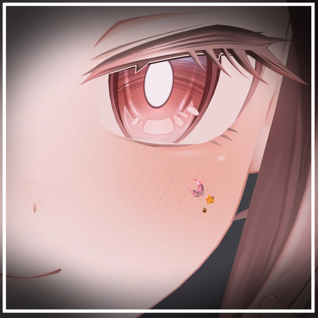 【50アバター対応】星月(Moon&Star)【アバターアクセサリー】