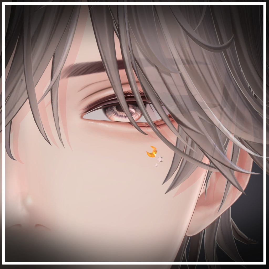 【49アバター対応】星月(Moon&Star)【アバターアクセサリー】
