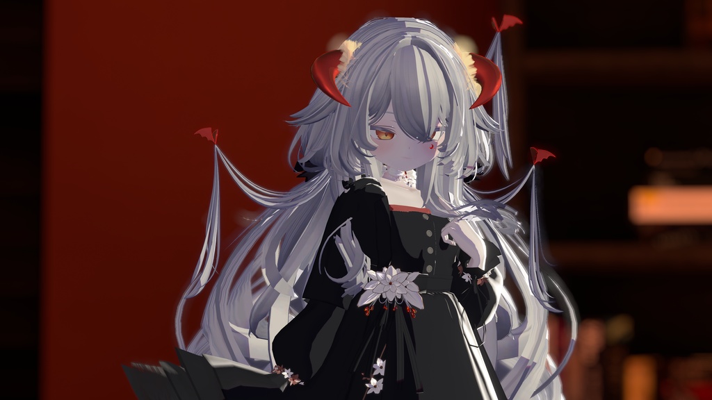 【4アバター対応】ふわふわ角と尾(5種類の角)【PB対応】