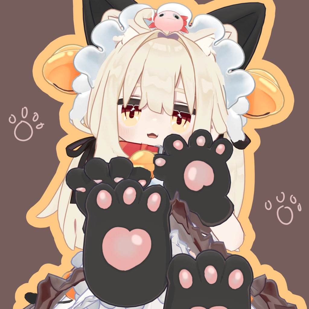 【キプフェル Kipfel -専用】目テクスチャ+化粧+21種類フェイスペイント