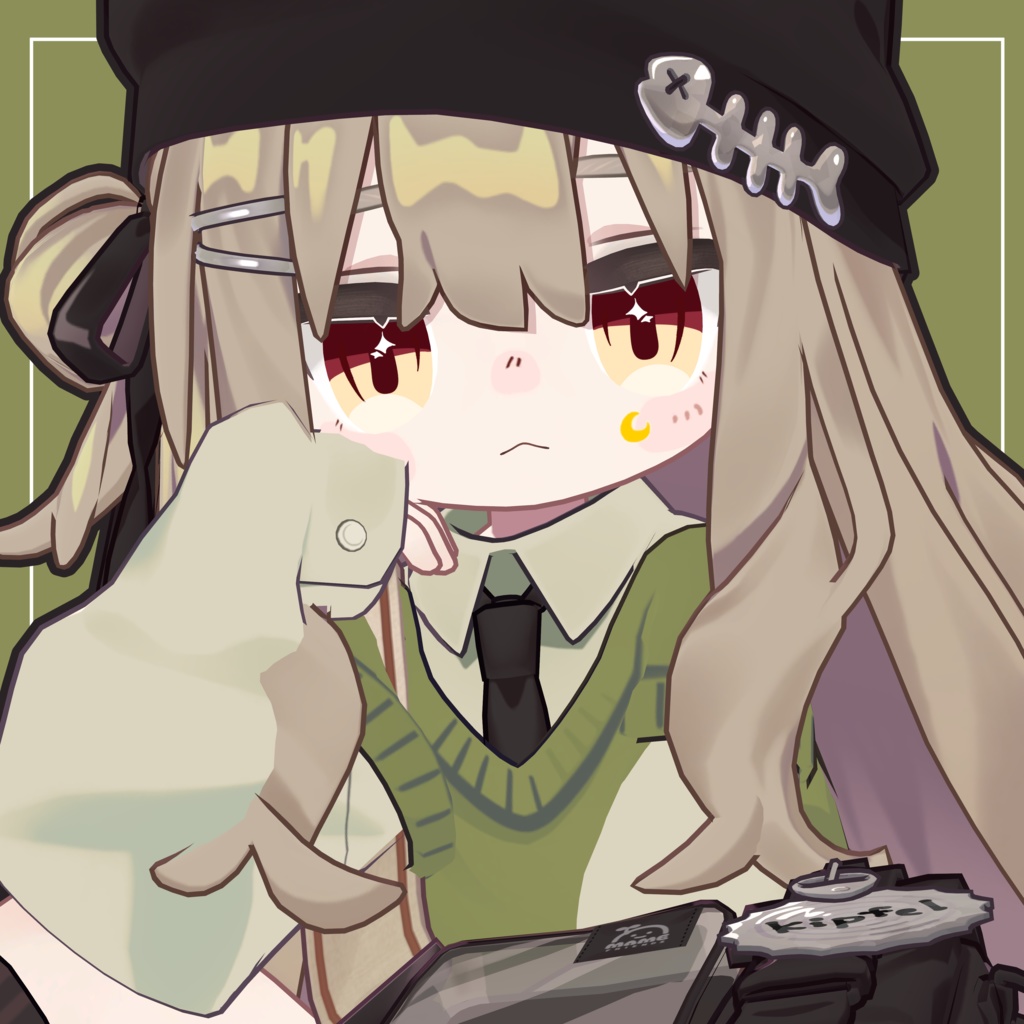 【キプフェル Kipfel -専用】目テクスチャ+化粧+21種類フェイスペイント