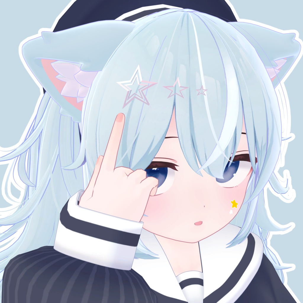 【無料】star³【アバターアクセサリー】