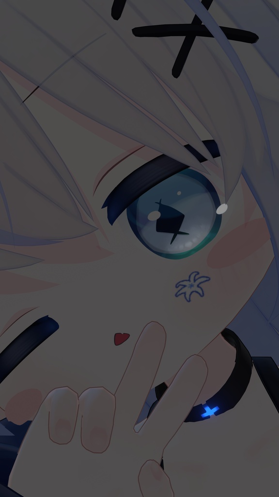 【エルシオン専用 】目テクスチャ+フェイスペイント