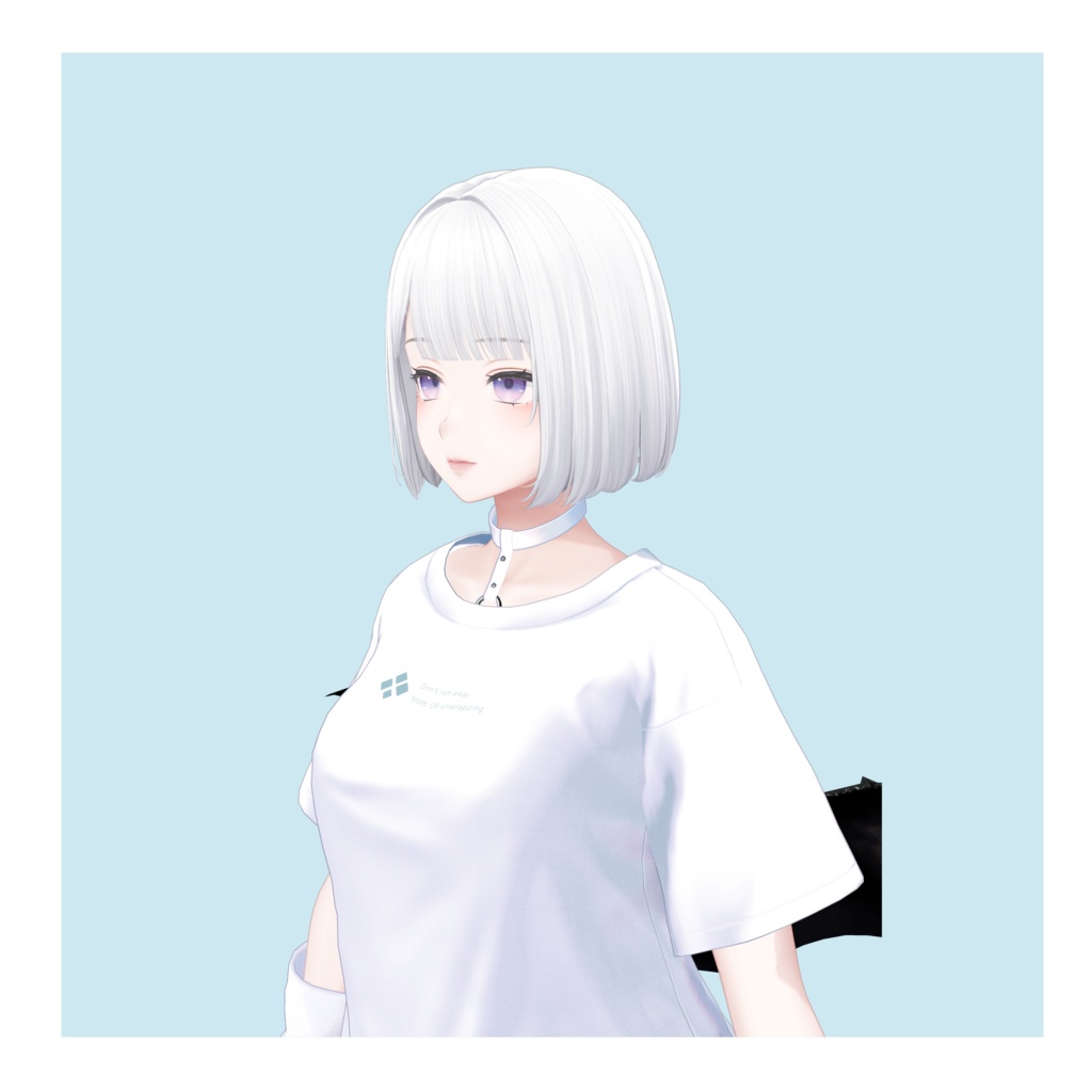 H01 ちょこっと横に結えたりもするストレートボブ