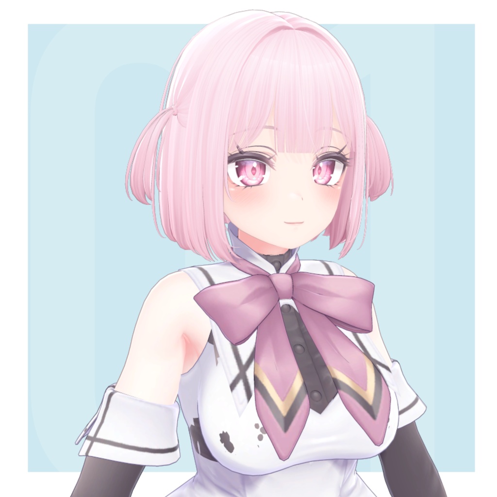 H01 ちょこっと横に結えたりもするストレートボブ