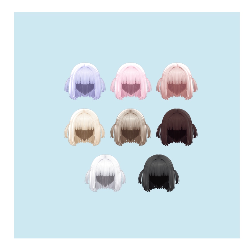 H01 ちょこっと横に結えたりもするストレートボブ