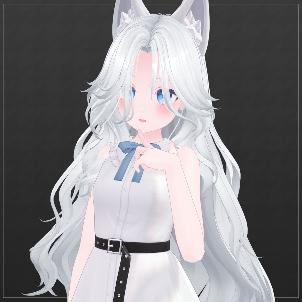 H04 センターパートロングウェーブ