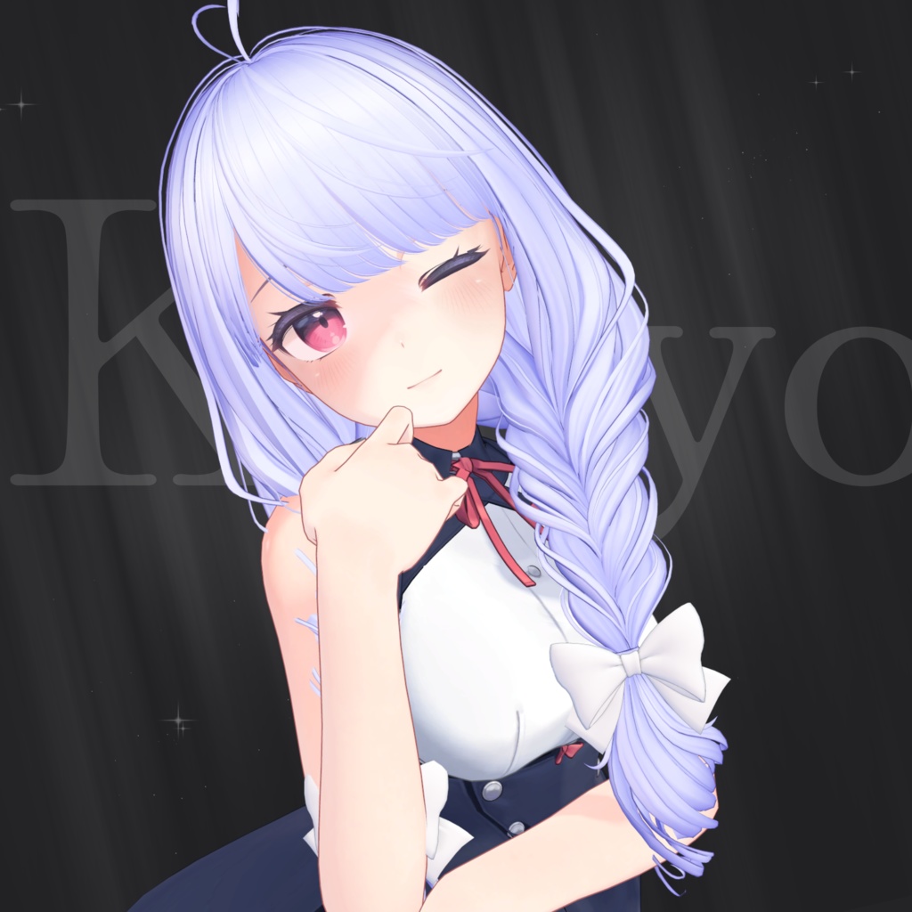 H07 ココロ紡いで揺らめいて 三つ編みおさげヘアー