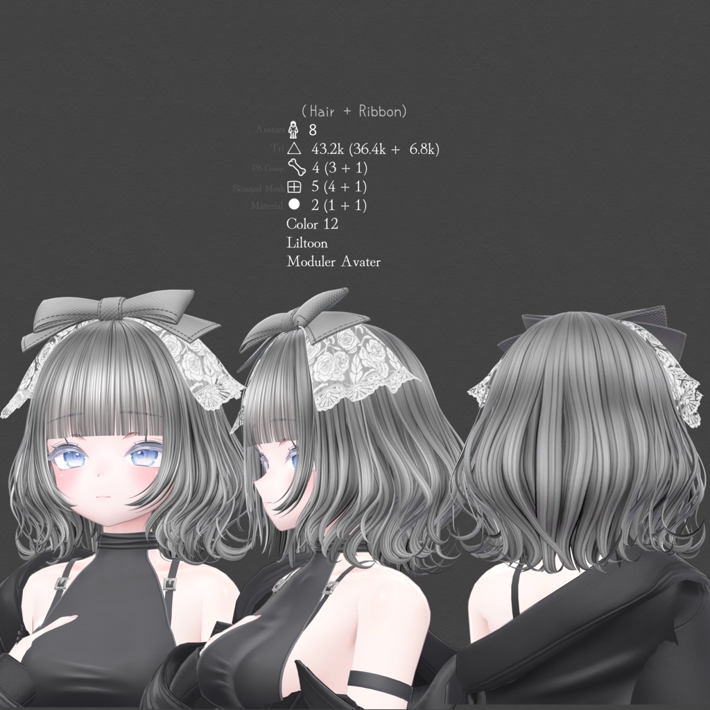 H12 ふんわりぱっつんウェーブヘア