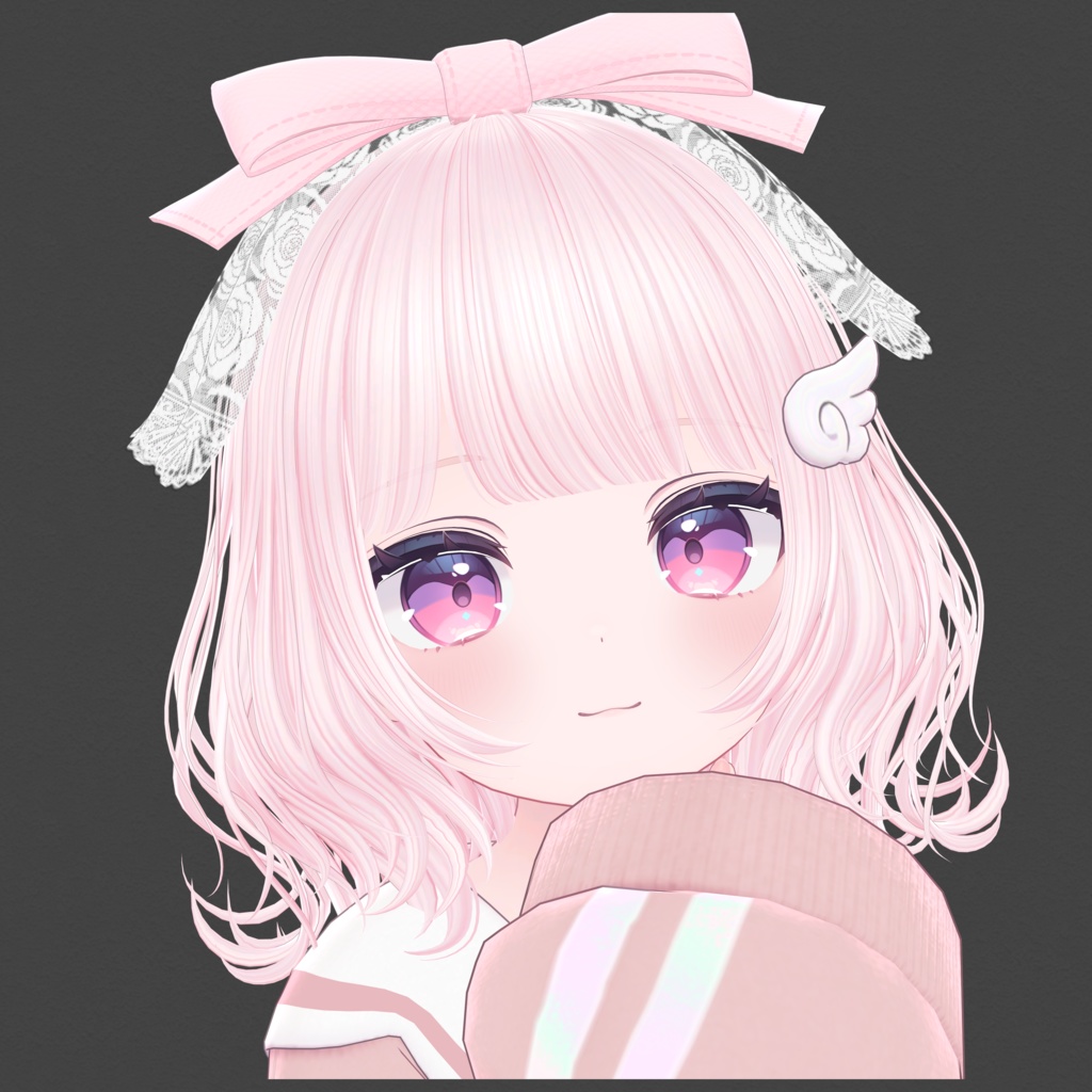 H12 ふんわりぱっつんウェーブヘア