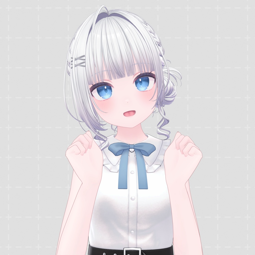 H20 サイドおだんご編み込みヘア