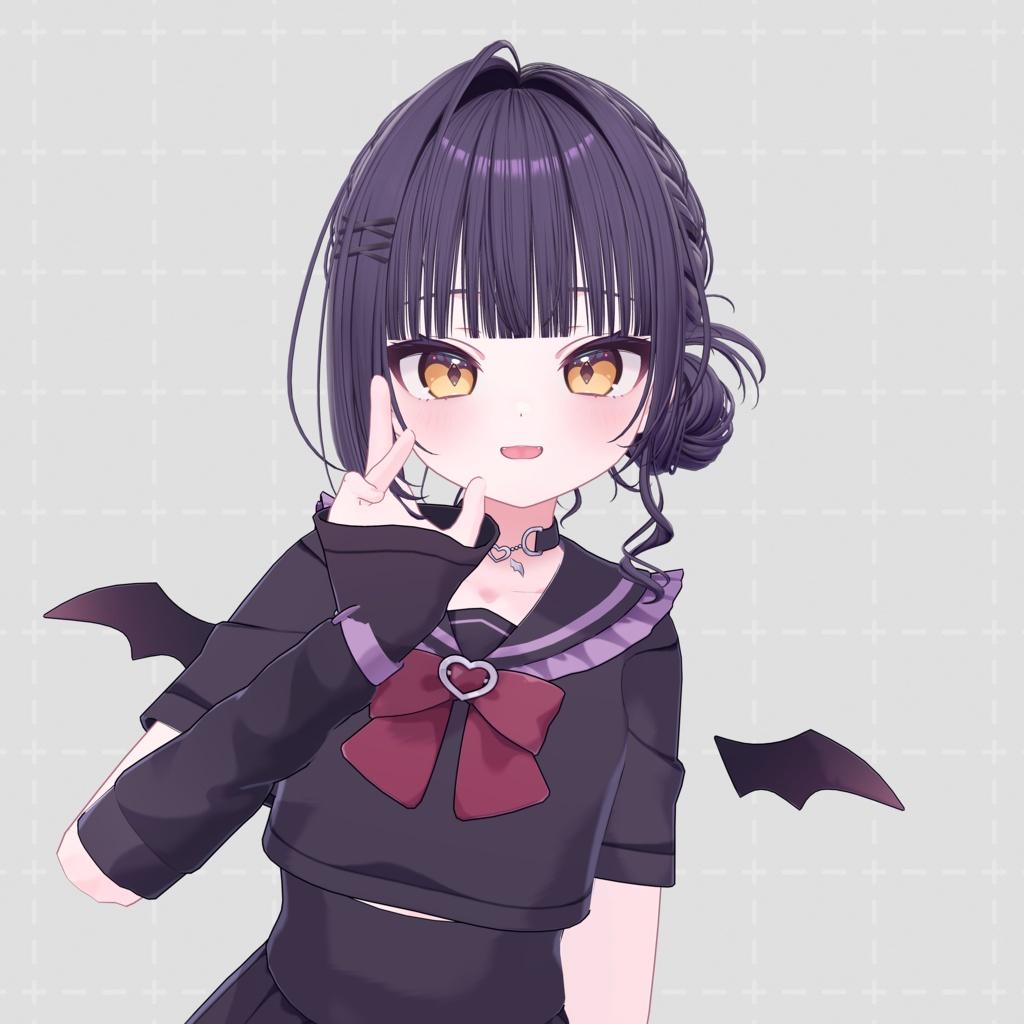 H20 サイドおだんご編み込みヘア