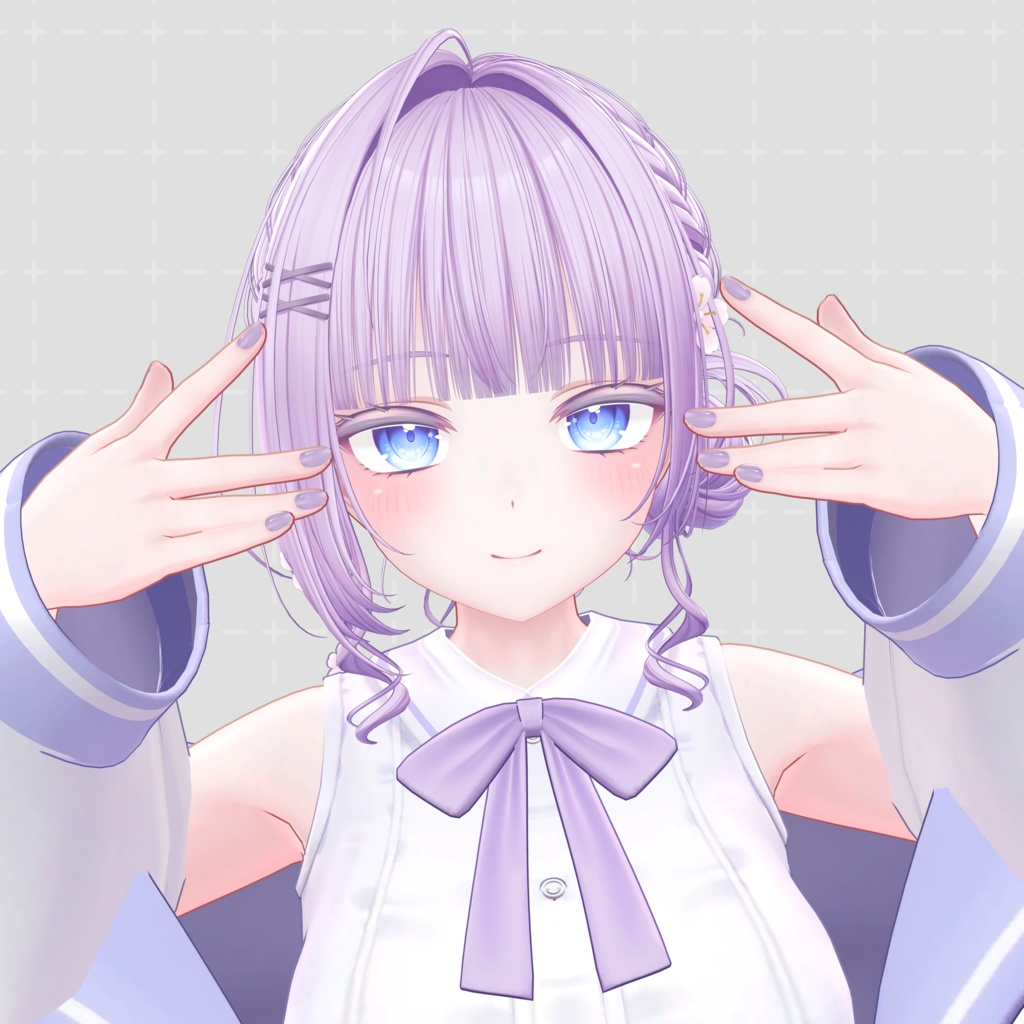 H20 サイドおだんご編み込みヘア