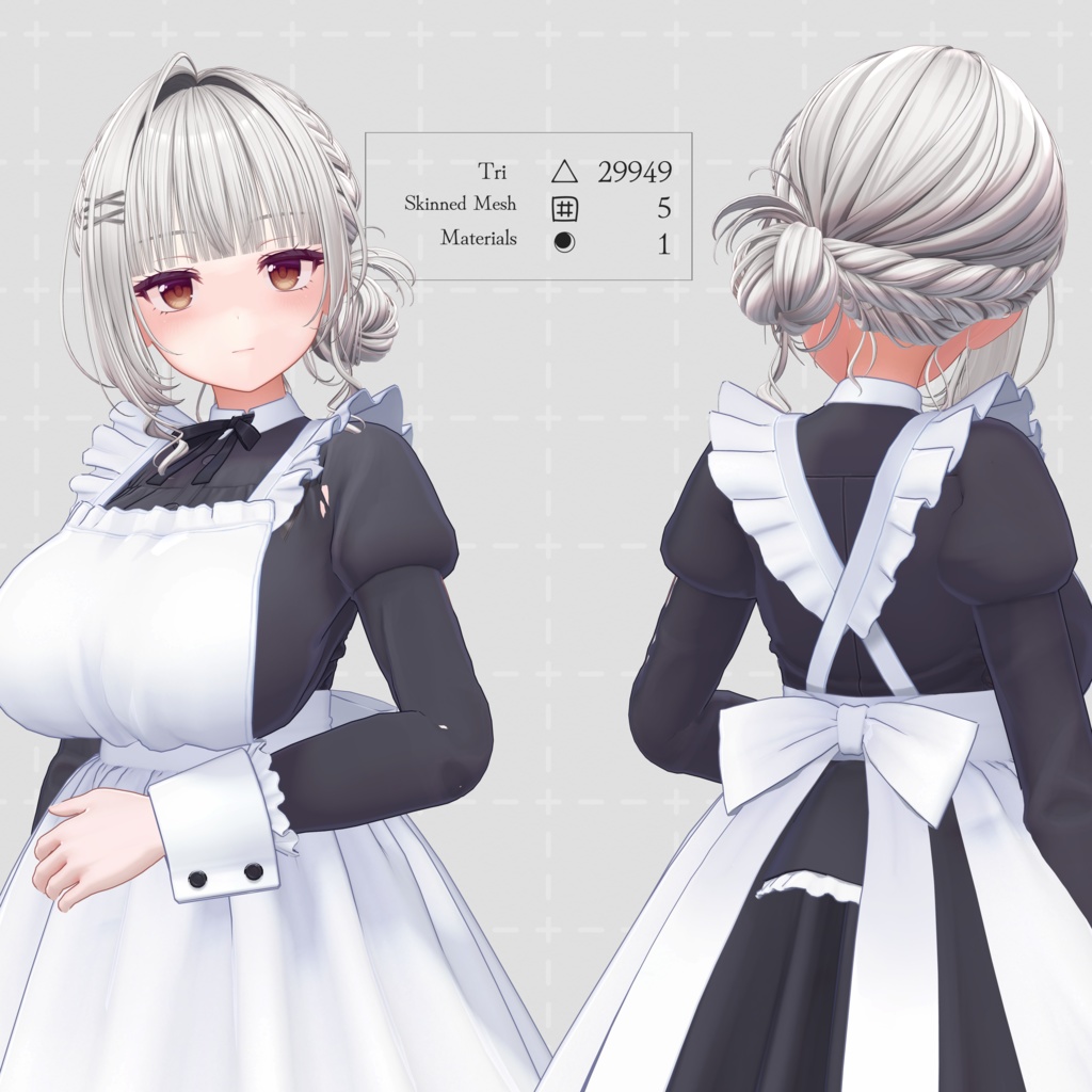 H20 サイドおだんご編み込みヘア