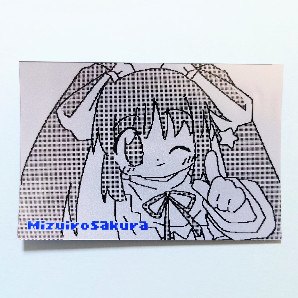 水色さくらシール(シルバー)