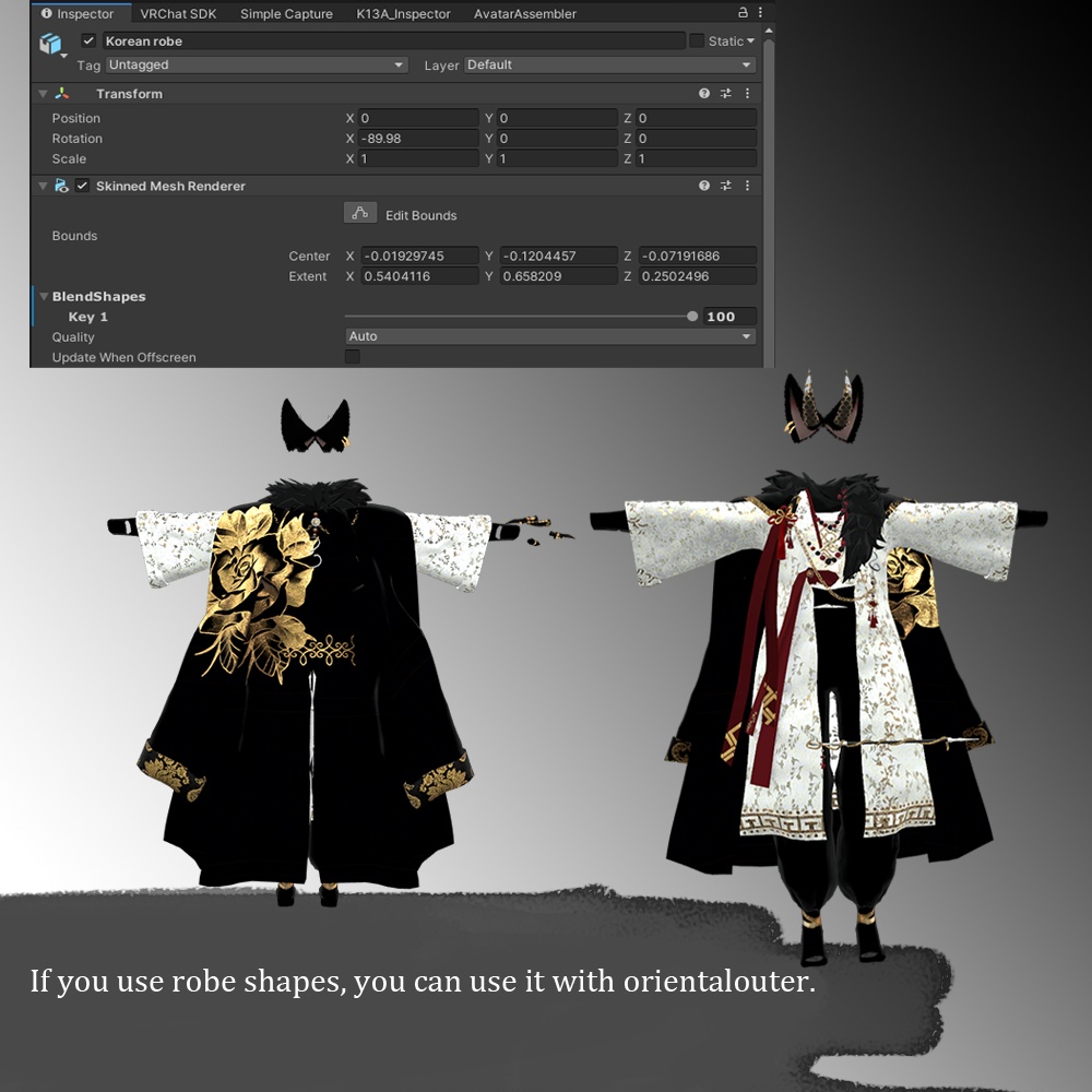 【3Dモデル】 Nine tailed fox (for Minase)