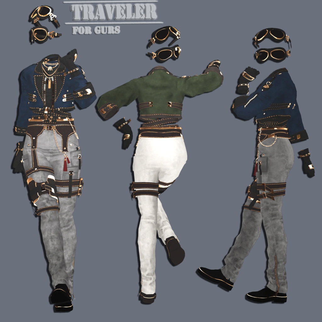 【3Dモデル】  Traveler (for Grus/Grus対応)