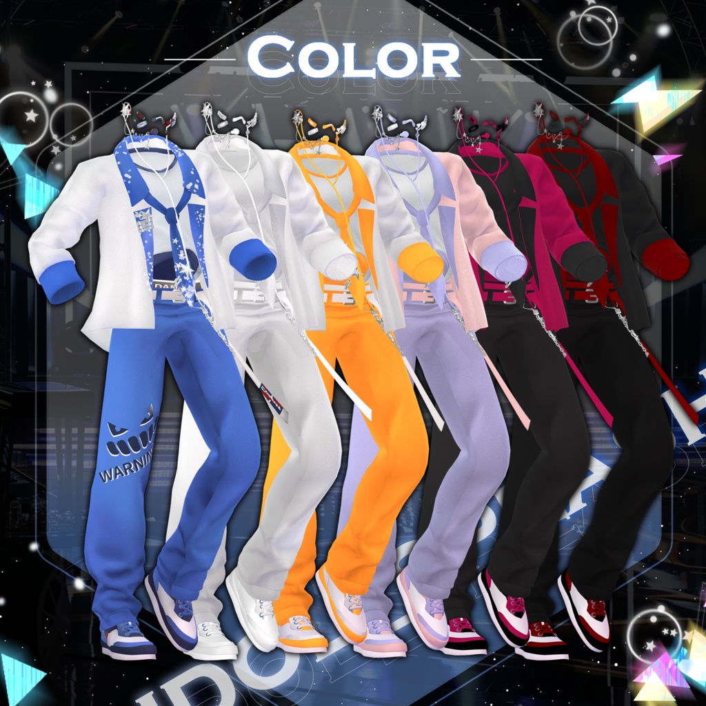 【3Dモデル】  IDOL SPLASH Collaboration (MINASE,KOMANO,MARO ONLY(+HEAD))