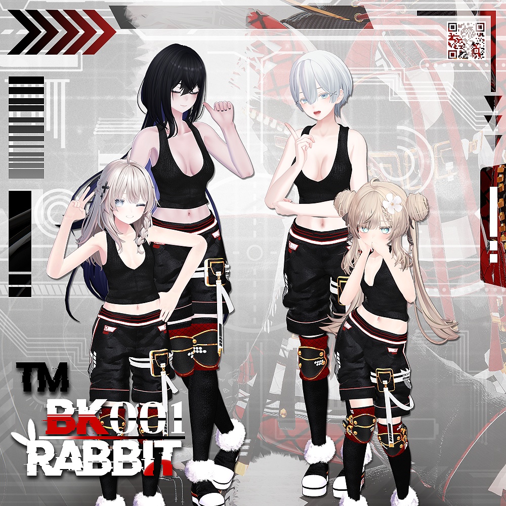 【3Dモデル/ 50% Sale 💥】 【TM:BK001ㅡRabbit】 (女性)
