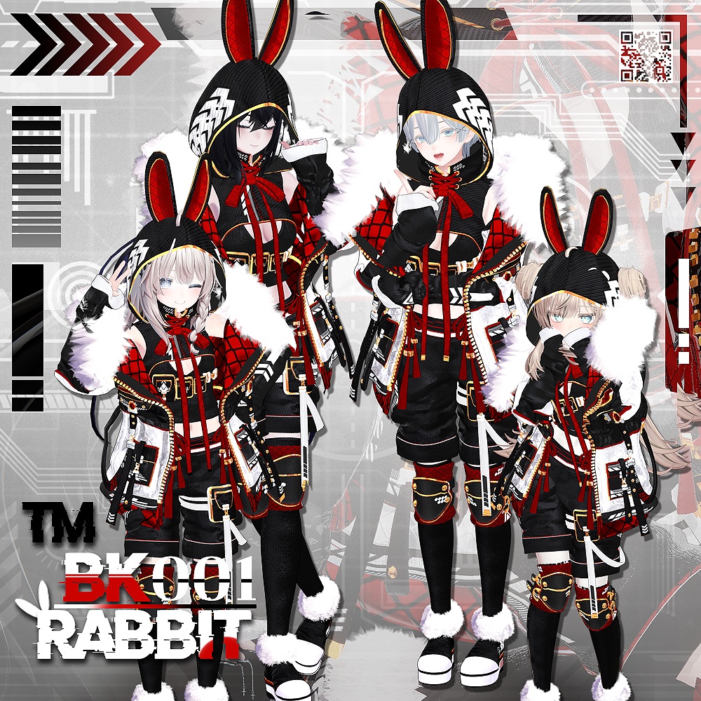 【3Dモデル/ 50% Sale 💥】 【TM:BK001ㅡRabbit】 (女性)
