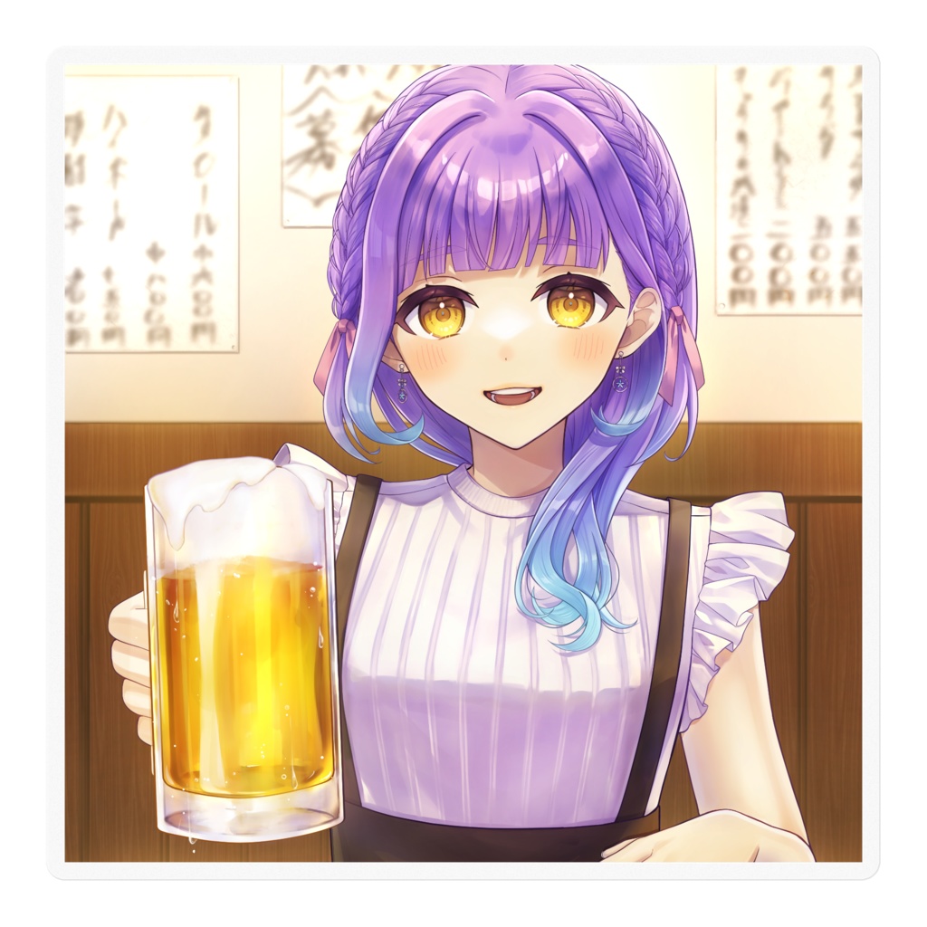 ♡3周年記念♡花菱さらさステッカー 居酒屋ver