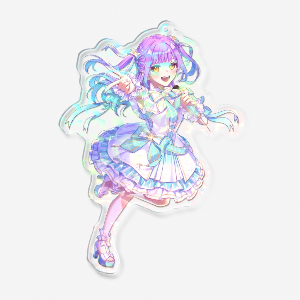 ♡5周年♡ 花菱さらさホログラムアクリルキーホルダー 100mm