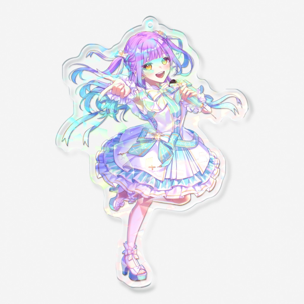 ♡5周年♡ 花菱さらさホログラムアクリルキーホルダー 100mm