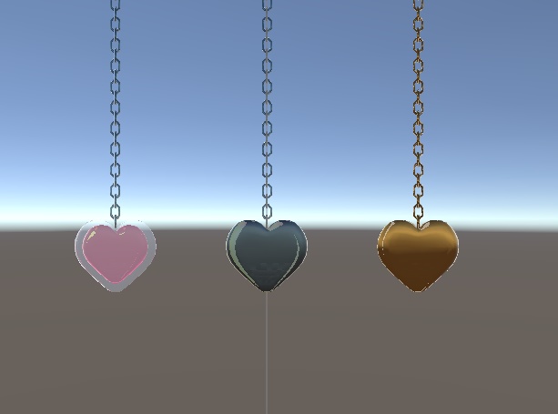 【PB対応】【VRChat想定】♡ハートのピアス♡