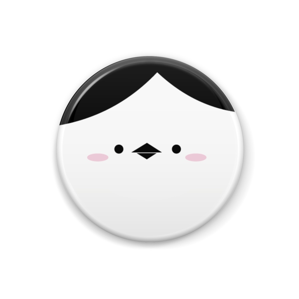 づらエナガさん 缶バッチ