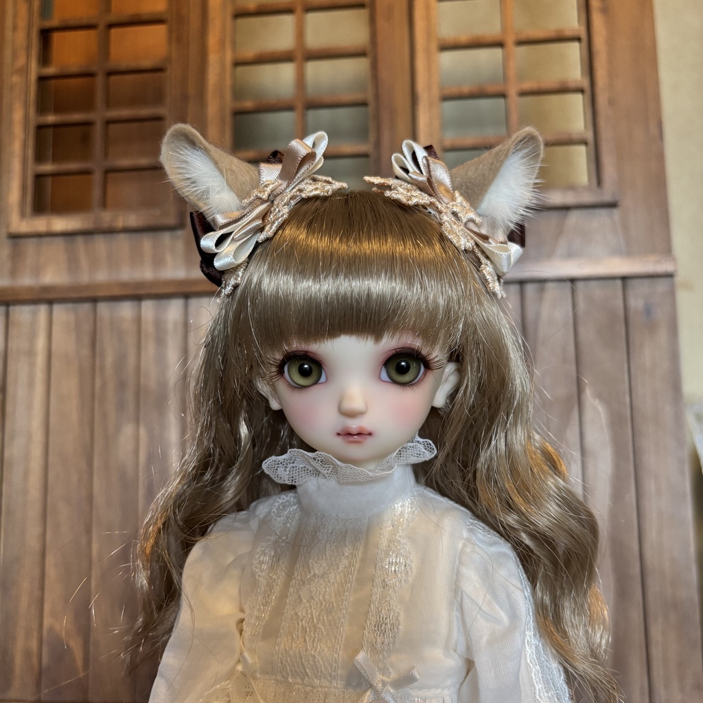 猫耳ヘアアクセサリー〈茶色〉