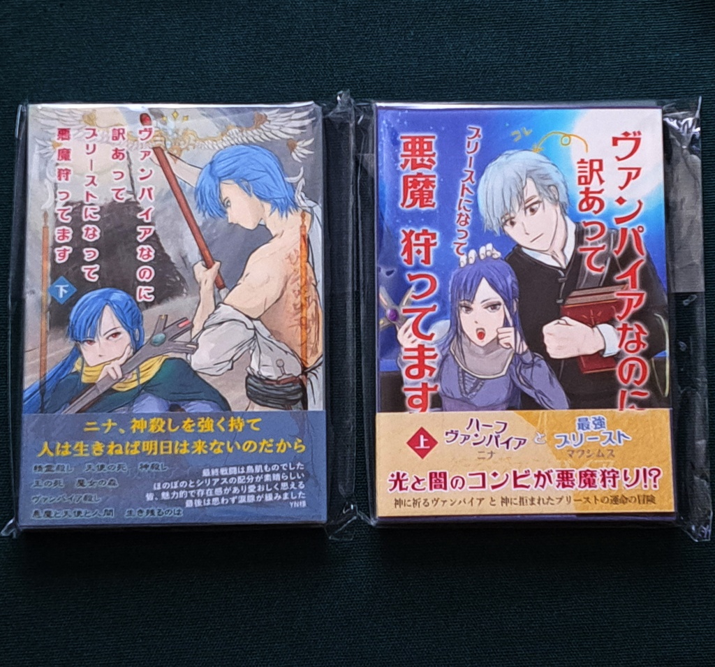 小説　上下巻「ヴァンパイアなのに訳あってプリーストになって悪魔狩ってます」セット販売