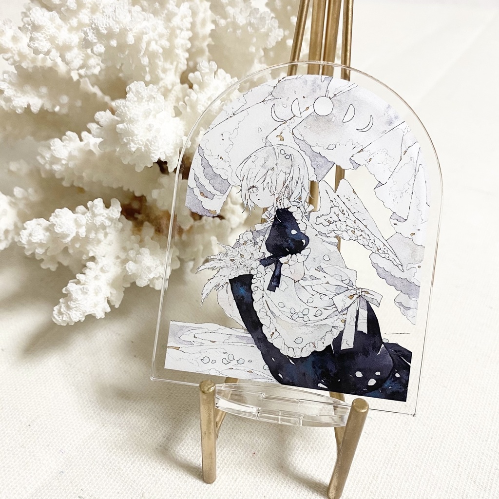 【在庫1点のみ】Acrylic stand figure [ゆれる白]