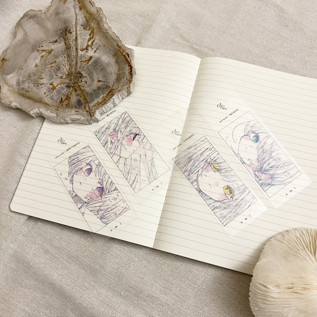 【在庫1点のみ 】秘めるclear栞 4set #01