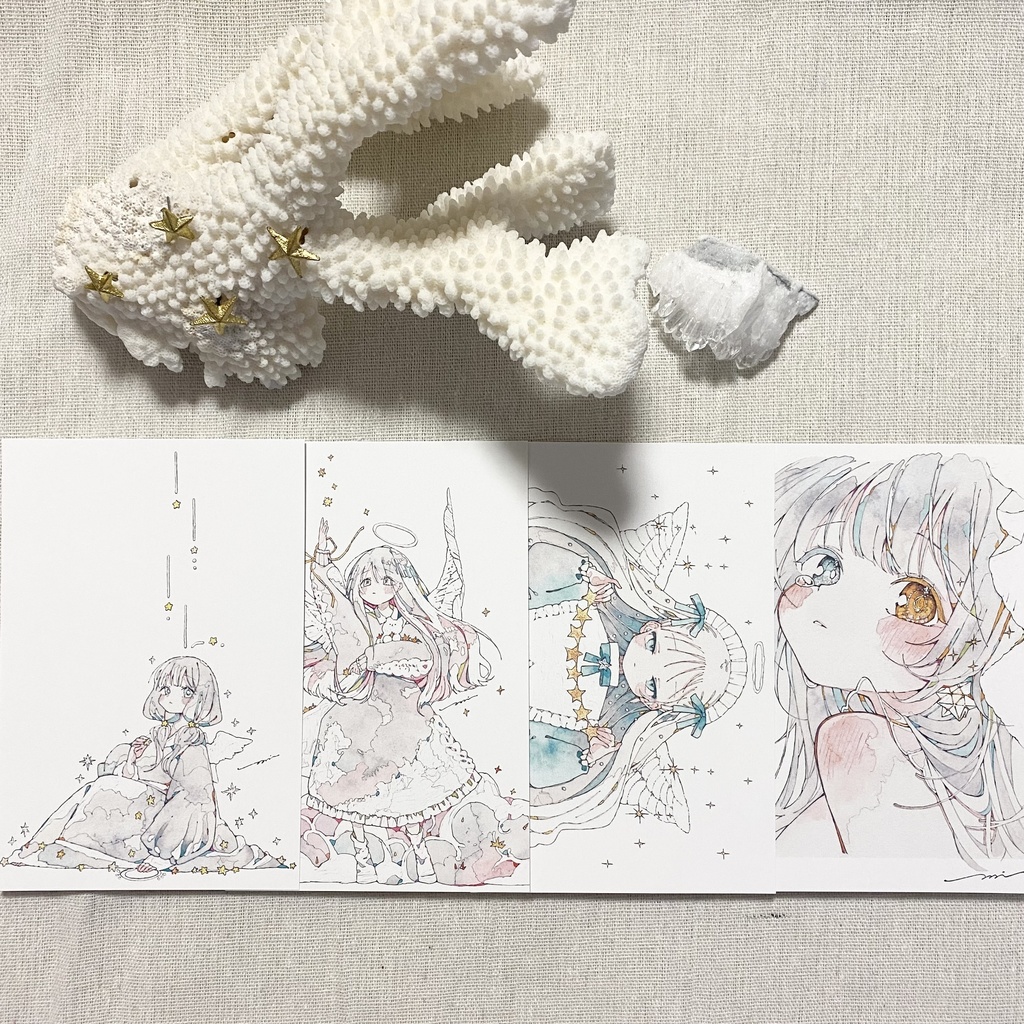 【準新作｜在庫約10点】Postcard 4set［煌］